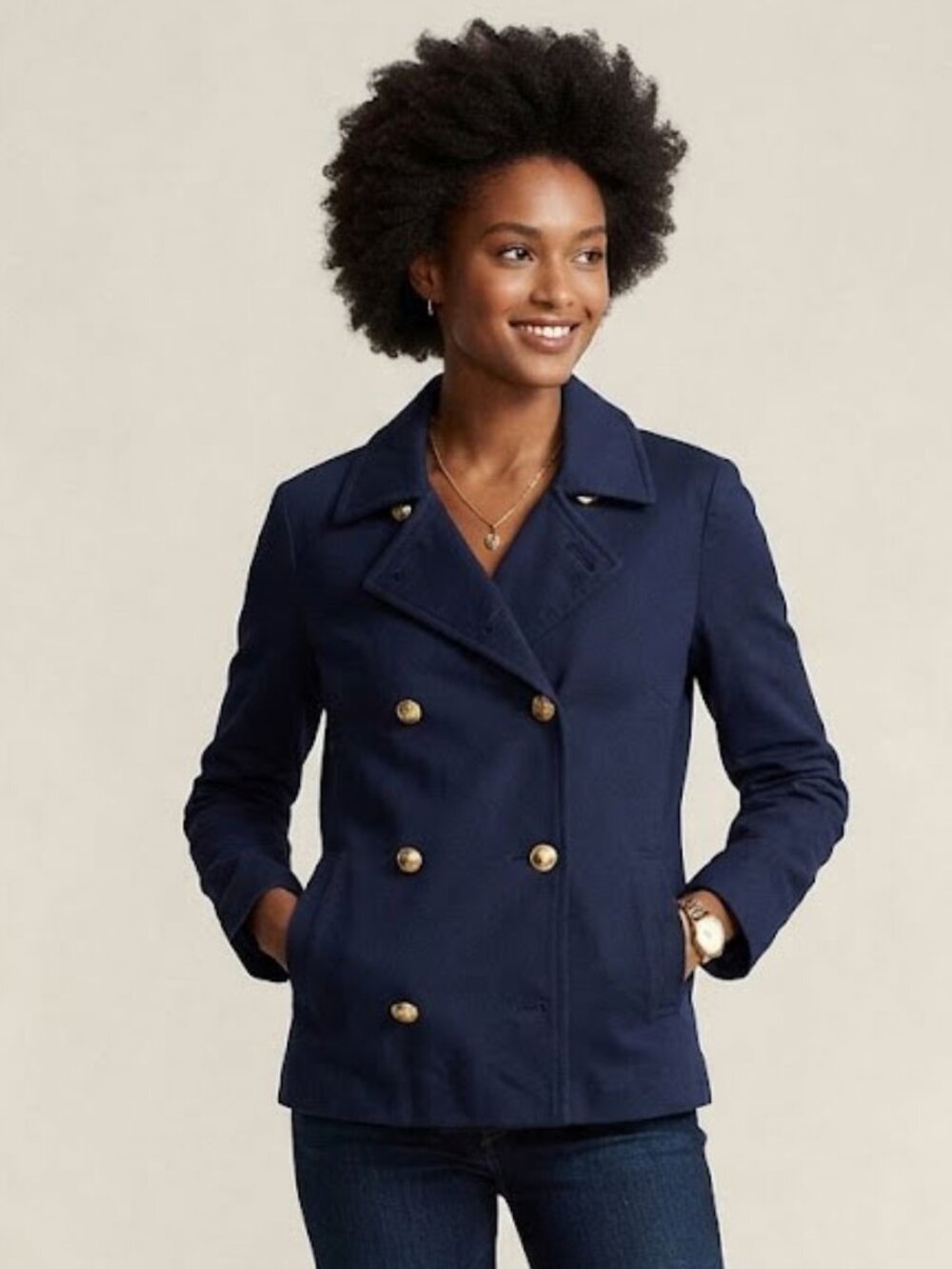 Ralph Lauren Double Breasted Cotton Jacket
